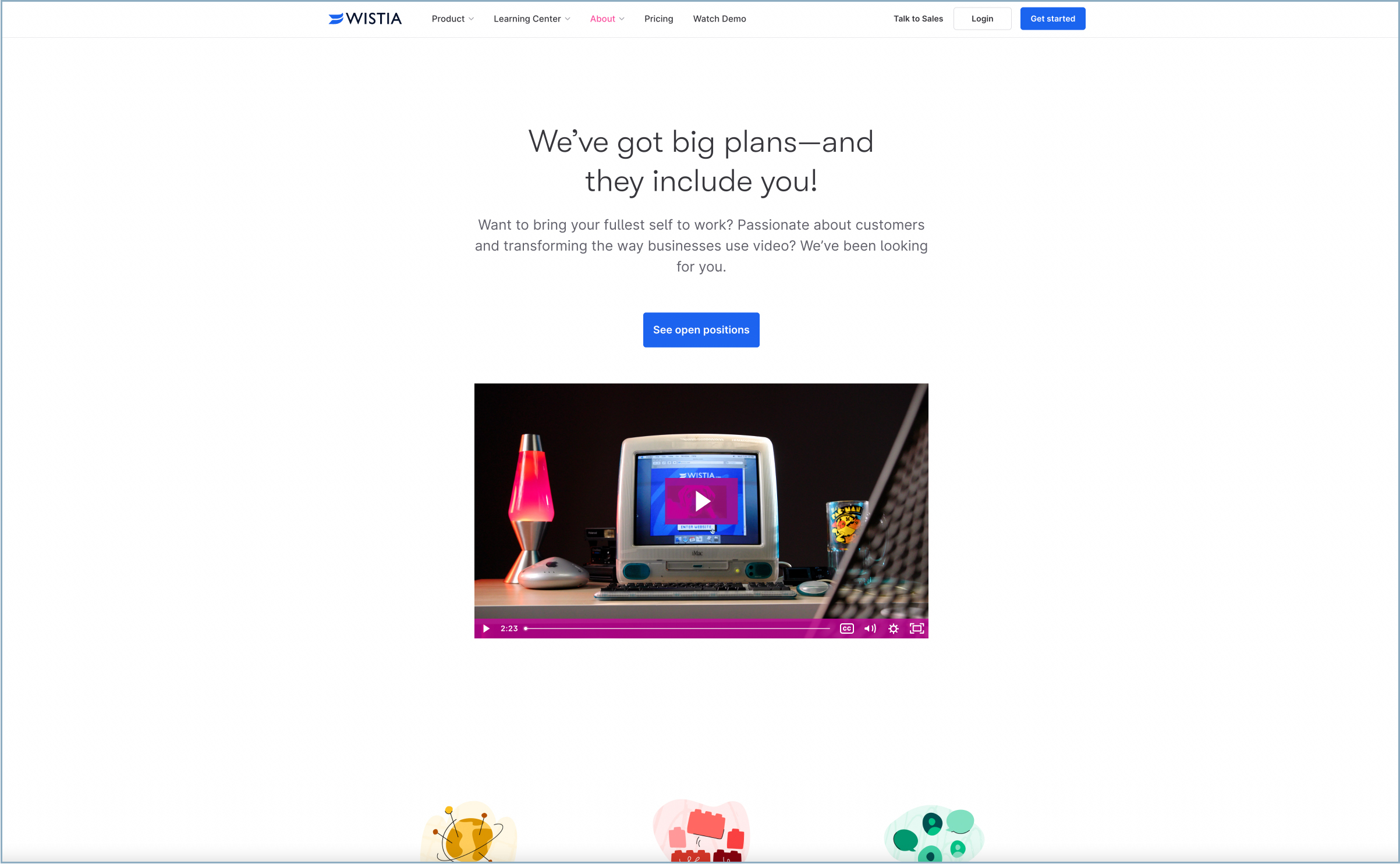 Wistia career page