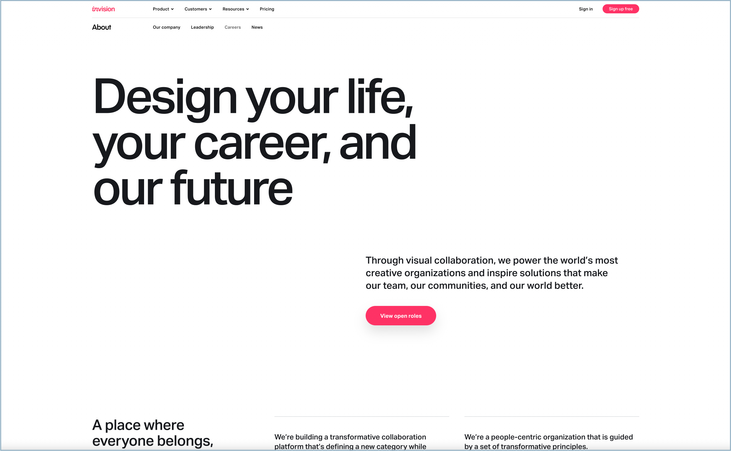invision career page