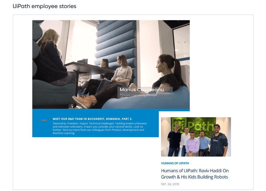 UiPath employee stories